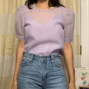 A New Day lilac blouse